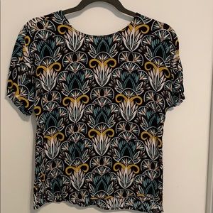 Printed blouse, great for work!